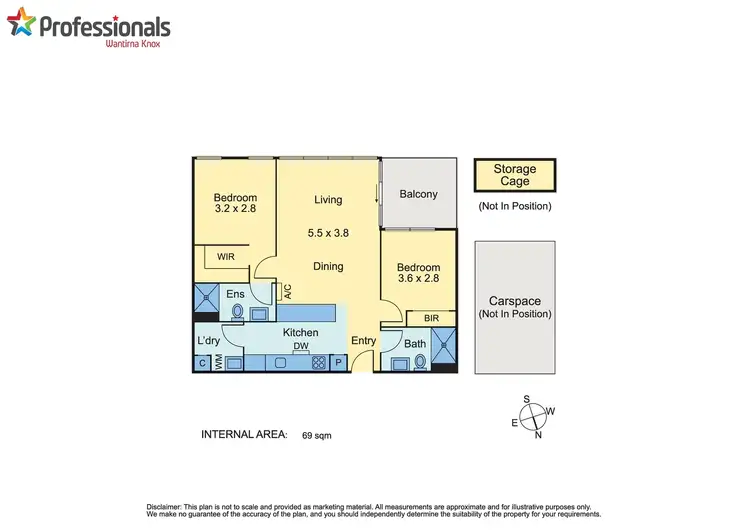 Floorplan of Homely apartment listing, 412/1 Lynne Avenue, Wantirna South VIC 3152
