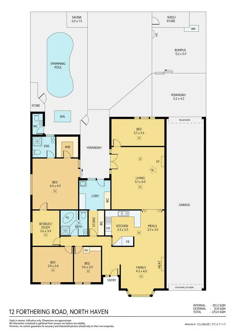 Floorplan of Homely house listing, 12 Fotheringham Road, North Haven SA 5018