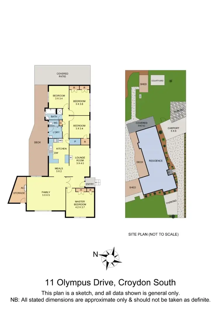 Floorplan of Homely house listing, 11 Olympus Drive, Croydon South VIC 3136