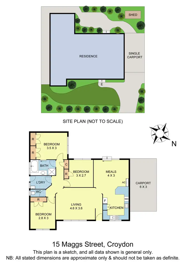Floorplan of Homely house listing, 15 Maggs Street, Croydon VIC 3136