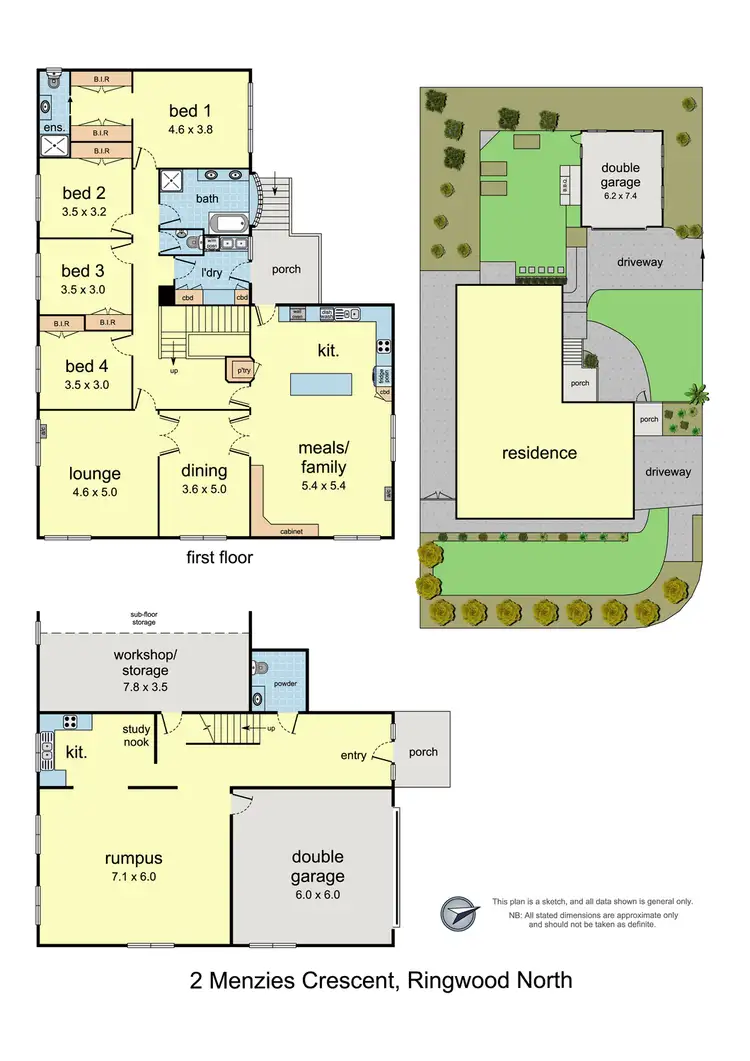 Floorplan of Homely house listing, 2 Menzies Crescent, Ringwood North VIC 3134