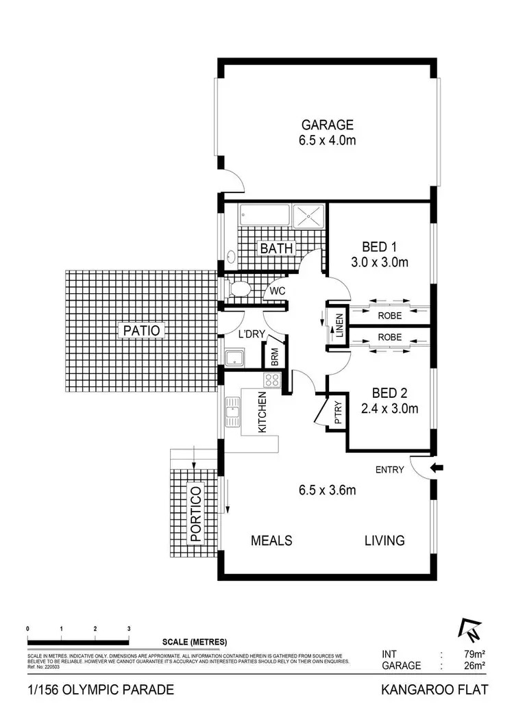 Floorplan of Homely house listing, 1/156 Olympic Parade, Golden Square VIC 3555