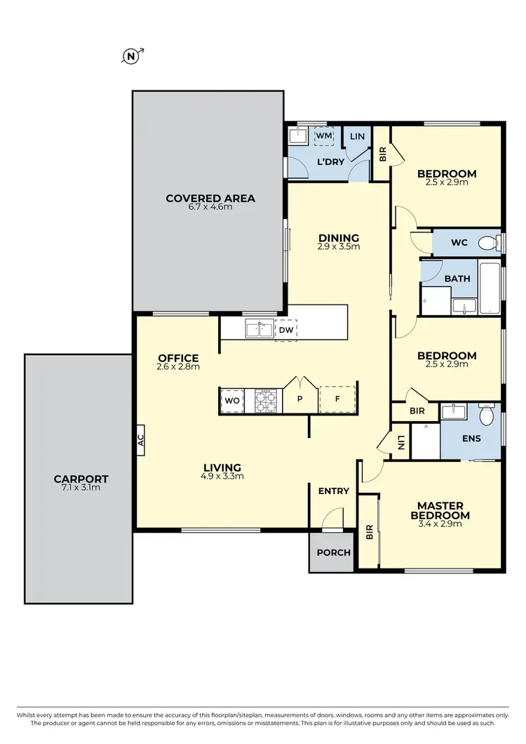 Floorplan of Homely unit listing, 1/6 Frost Drive, Delahey VIC 3037