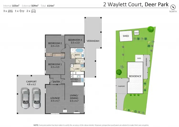 Floorplan of Homely house listing, 2 Waylett Court, Deer Park VIC 3023
