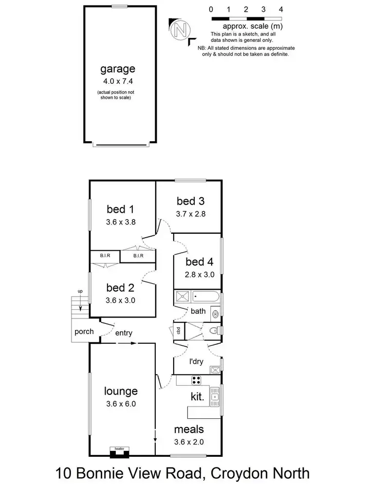 Floorplan of Homely house listing, 10 Bonnie View Road, Croydon North VIC 3136