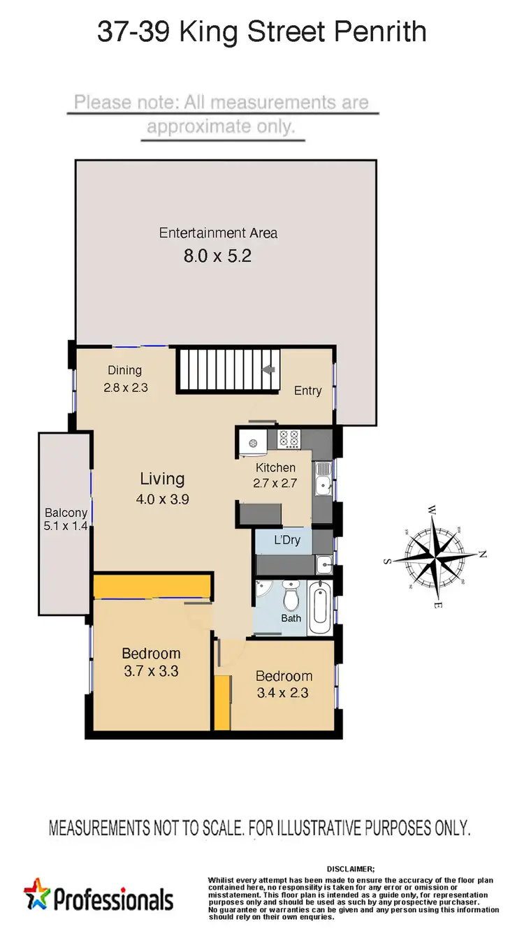 Floorplan of Homely unit listing, 10/37-39 King Street, Penrith NSW 2750