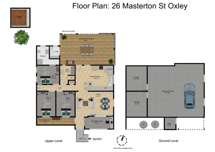 Floorplan of Homely house listing, 26 Masterton Street, Oxley QLD 4075