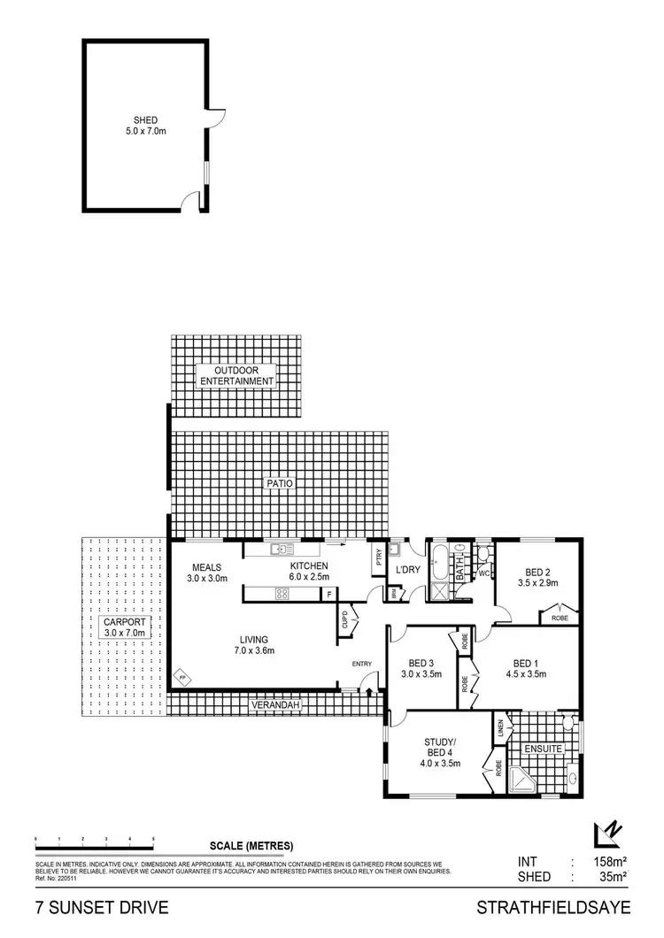 Floorplan of Homely house listing, 7 Sunset Drive, Strathfieldsaye VIC 3551