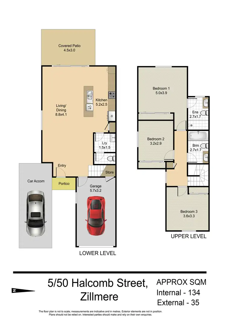 Floorplan of Homely townhouse listing, 5/50 Halcomb Street, Zillmere QLD 4034