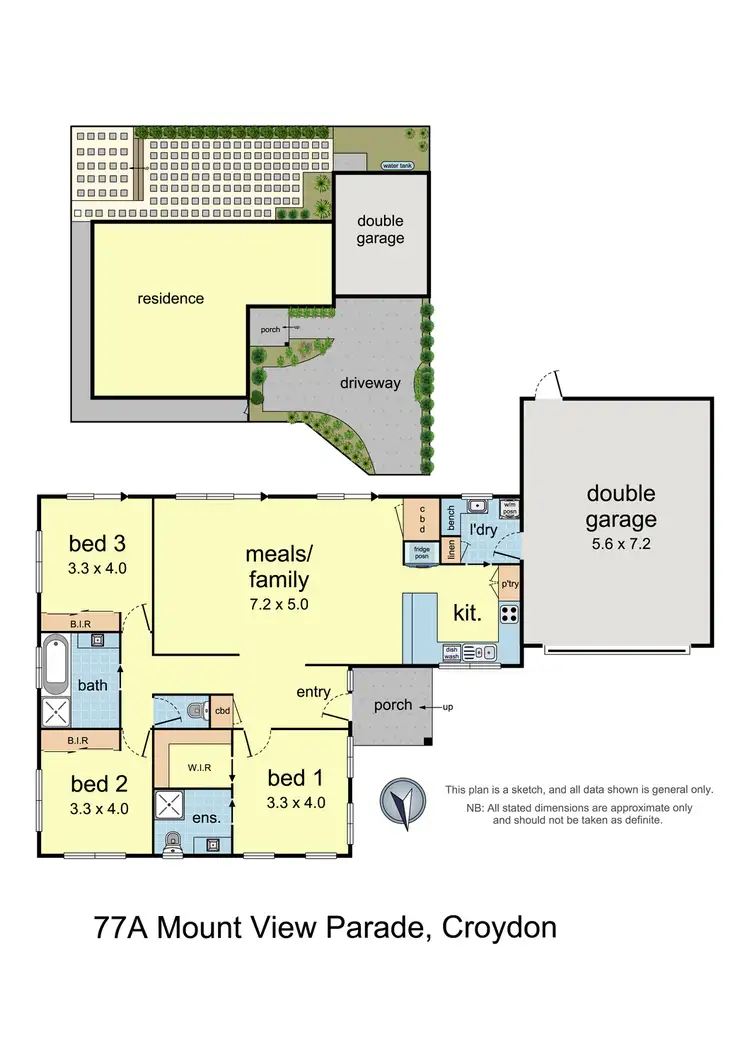 Floorplan of Homely house listing, 77a Mount View Parade, Croydon VIC 3136