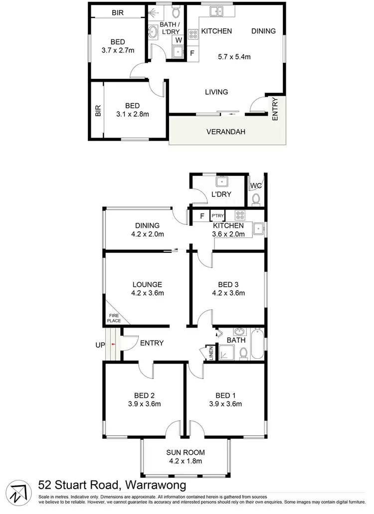 Floorplan of Homely house listing, 52 Stuart Road, Warrawong NSW 2502