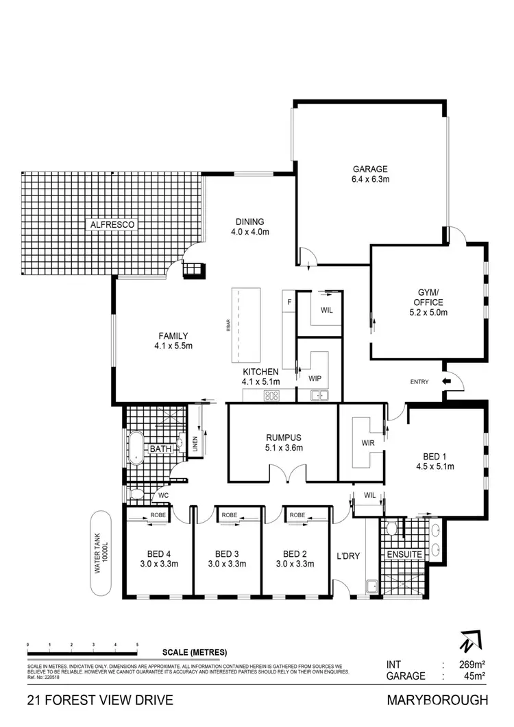 Floorplan of Homely house listing, 21 Forest View Drive, Maryborough VIC 3465