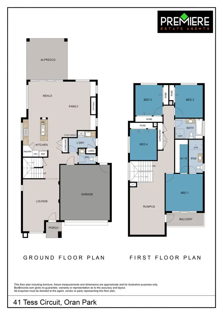 Floorplan of Homely house listing, 41 Tess Circuit, Oran Park NSW 2570