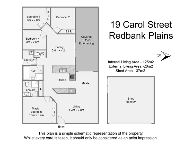 Floorplan of Homely house listing, 19 Carol Street, Redbank Plains QLD 4301