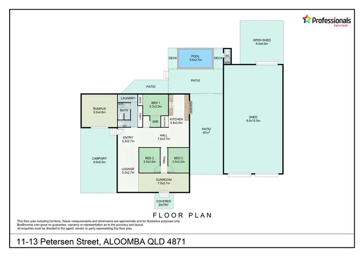 Floorplan of Homely house listing, 11-13 Petersen Street, Aloomba QLD 4871