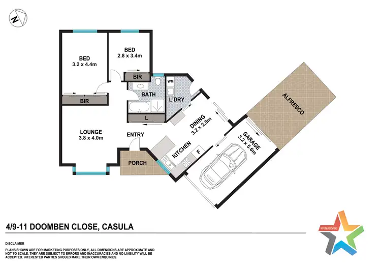 Floorplan of Homely villa listing, 4/9-11 Doomben Close, Casula NSW 2170