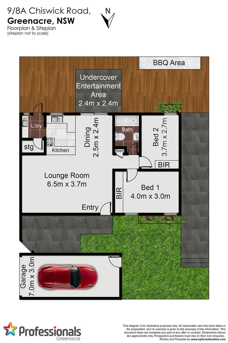 Floorplan of Homely villa listing, 9/8A Chiswick Road, Greenacre NSW 2190
