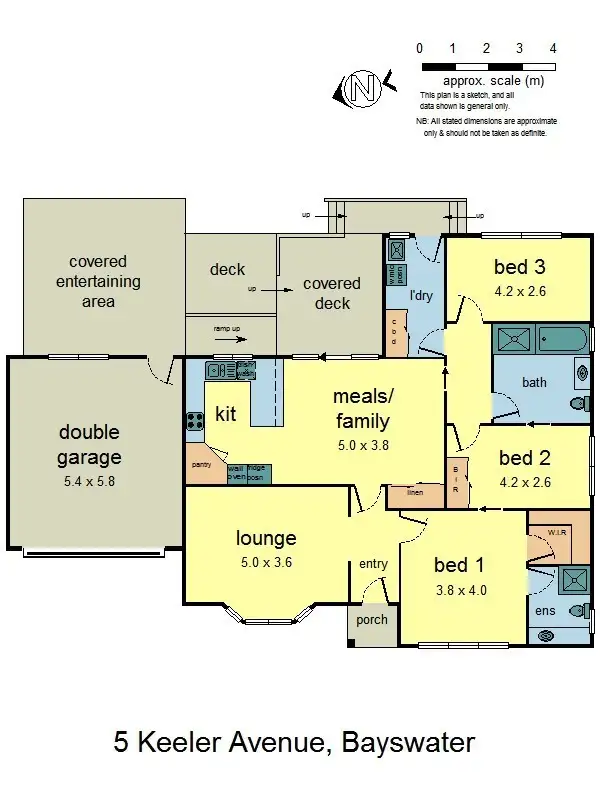 Floorplan of Homely house listing, 5 Keeler Avenue, Bayswater VIC 3153