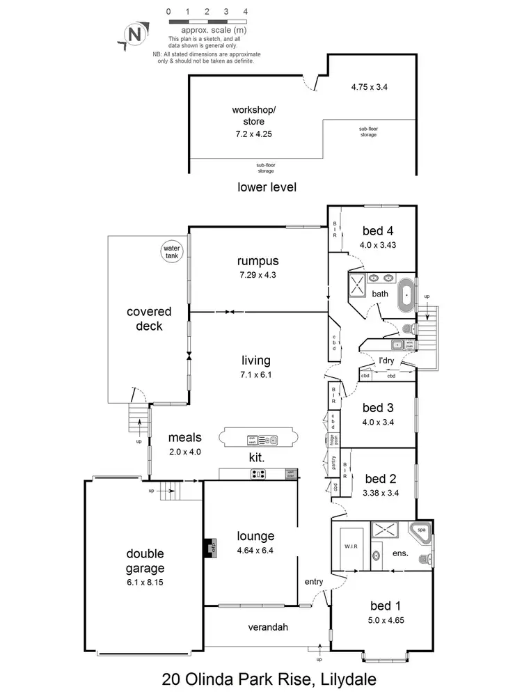 Floorplan of Homely house listing, 20 Olinda Park Rise, Lilydale VIC 3140