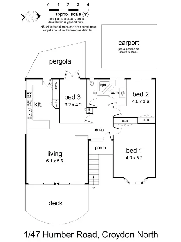 Floorplan of Homely house listing, 1/47 Humber Road, Croydon North VIC 3136