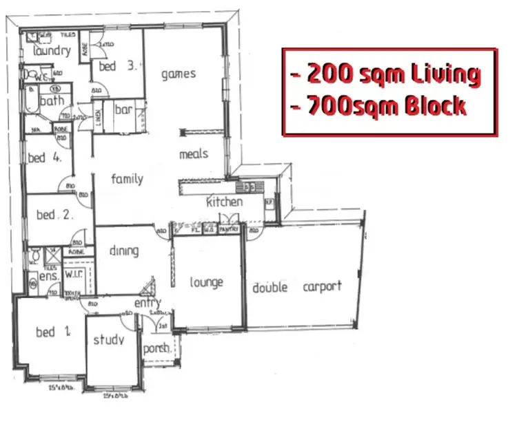 Floorplan of Homely house listing, 51 Passiflora Drive, Forrestfield WA 6058