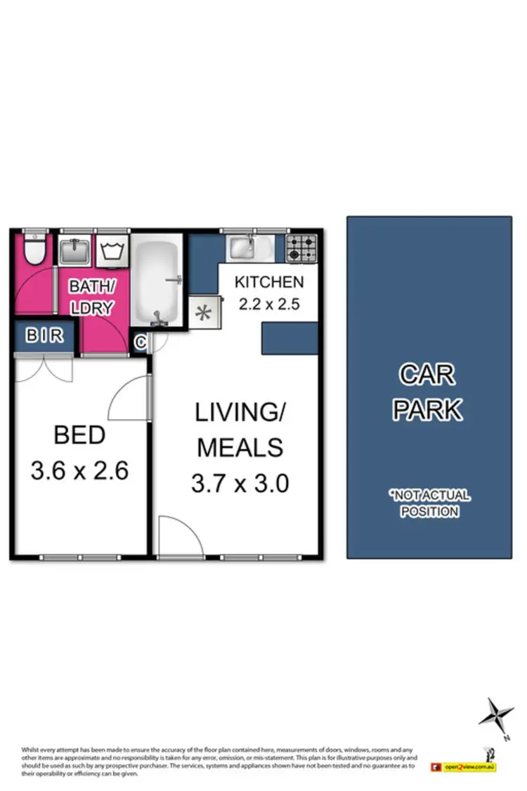 Floorplan of Homely apartment listing, 3/35 Kingsville Street, Kingsville VIC 3012