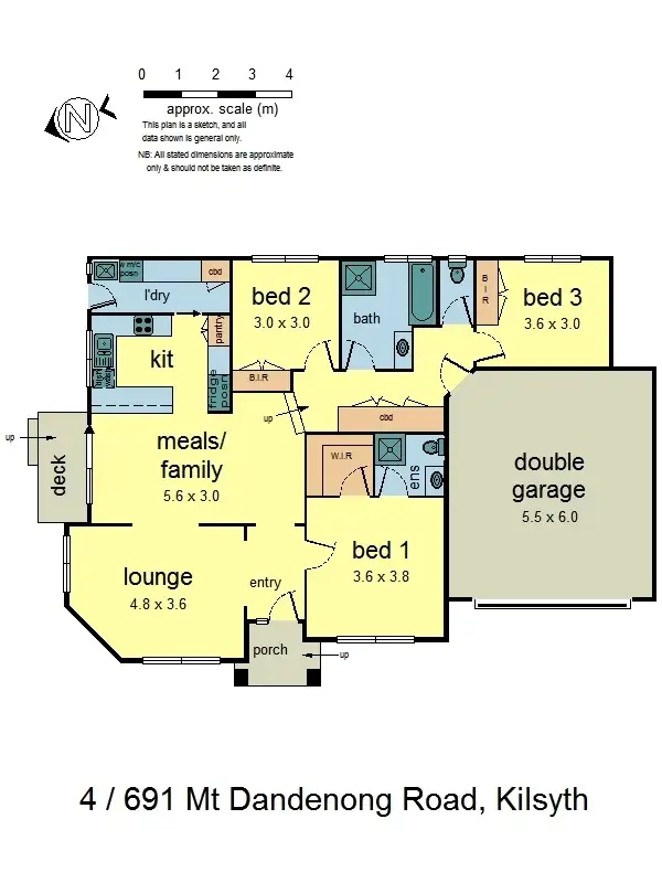 Floorplan of Homely house listing, 4/691 Mount Dandenong Road, Kilsyth VIC 3137