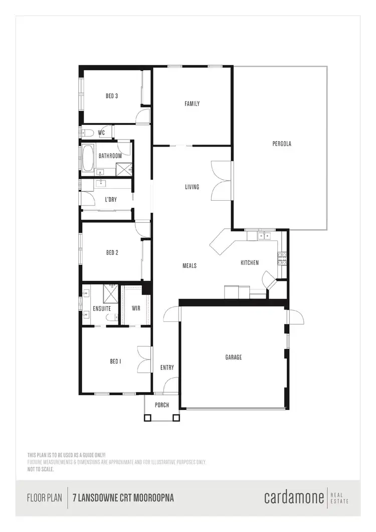 Floorplan of Homely house listing, 7 Lansdowne Court, Mooroopna VIC 3629