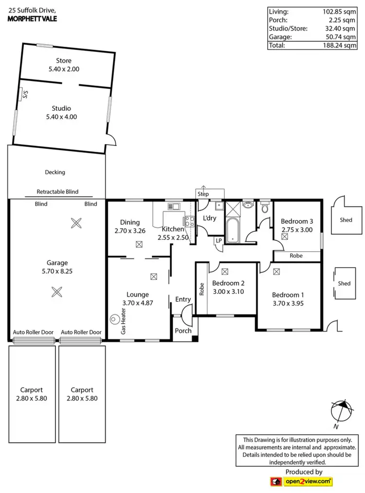 Floorplan of Homely house listing, 25 Suffolk Drive, Morphett Vale SA 5162