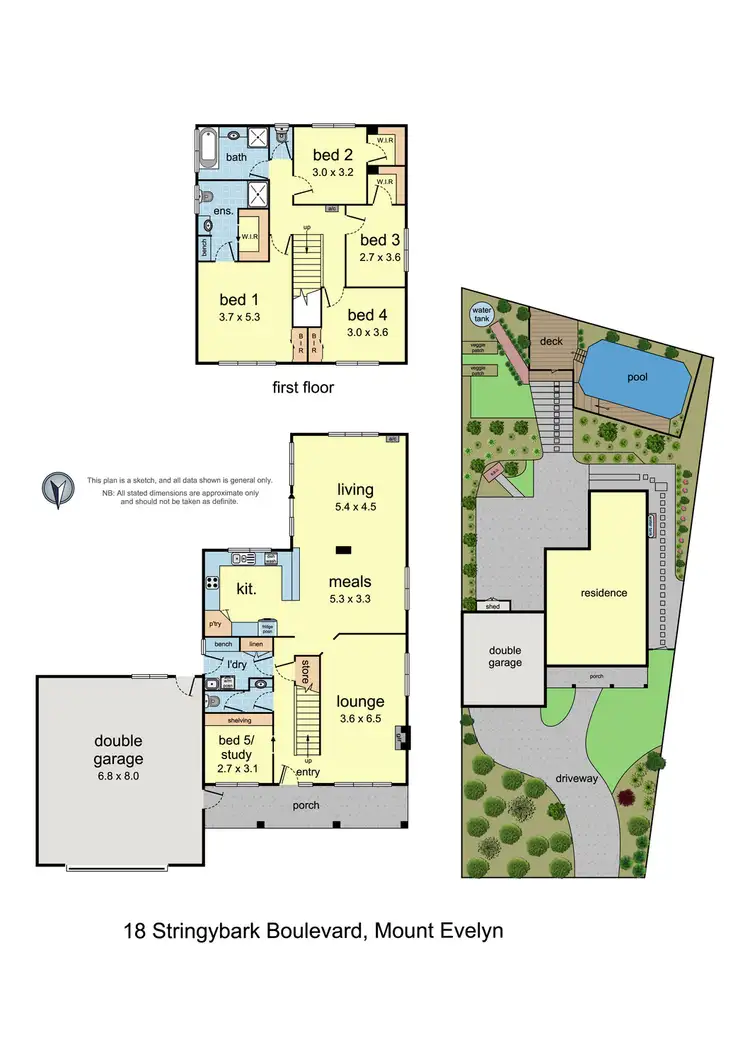 Floorplan of Homely house listing, 18 Stringybark Boulevard, Mount Evelyn VIC 3796