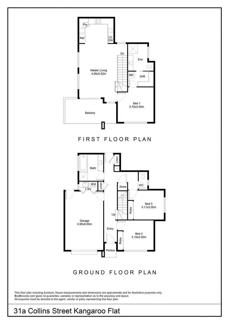 Floorplan of Homely house listing, 31a Collins Street, Kangaroo Flat VIC 3555