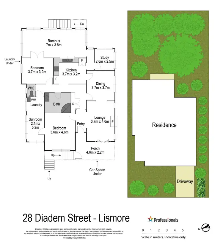 Floorplan of Homely house listing, 28 Diadem Street, Lismore NSW 2480