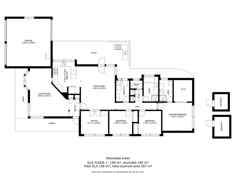 Floorplan of Homely house listing, 8 Elmslie Circuit, Wodonga VIC 3690