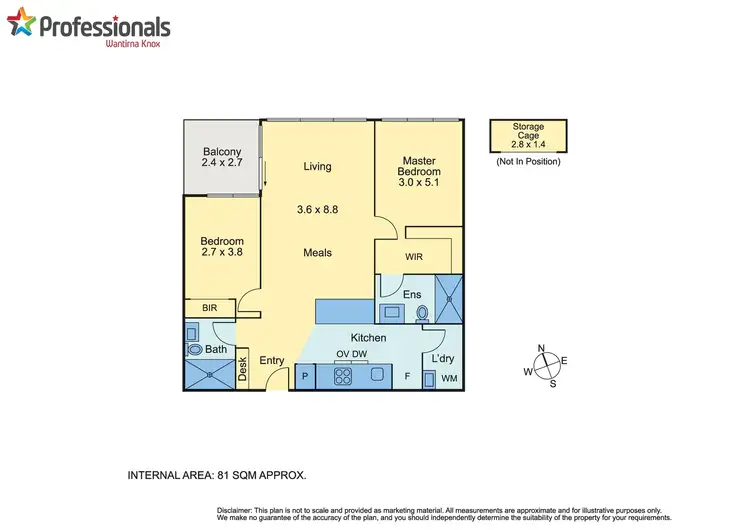 Floorplan of Homely unit listing, 109/1 Lynne Avenue, Wantirna South VIC 3152
