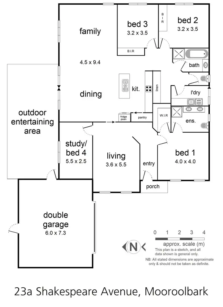 Floorplan of Homely townhouse listing, 23a Shakespeare Avenue, Mooroolbark VIC 3138