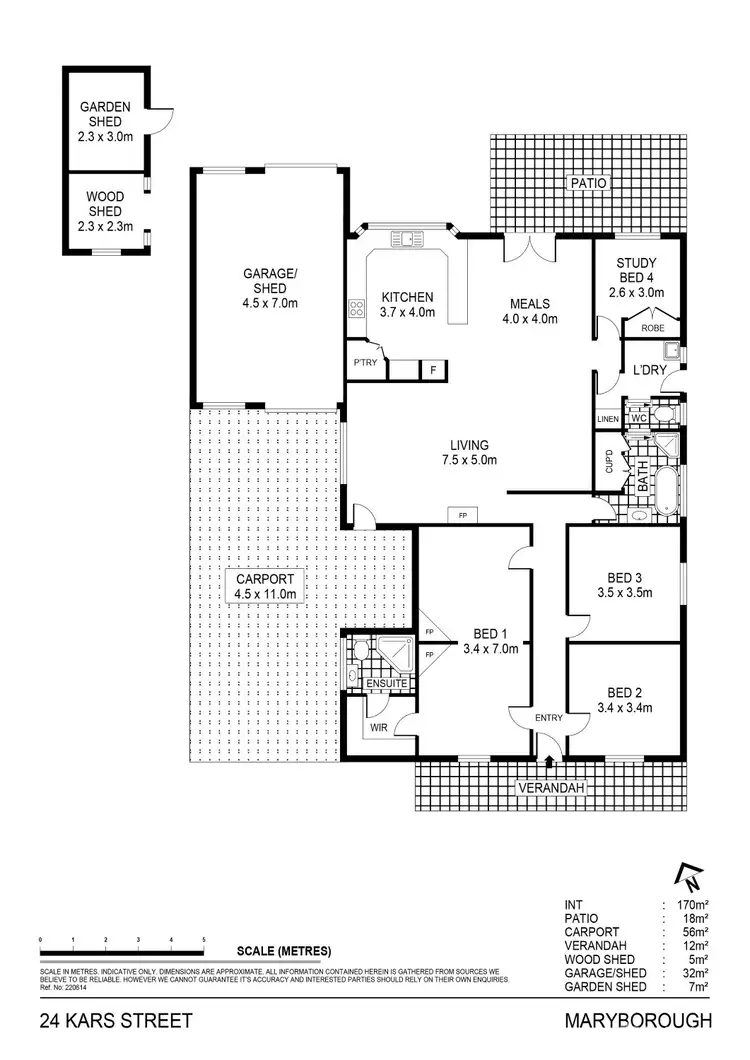 Floorplan of Homely house listing, 24 Kars Street, Maryborough VIC 3465