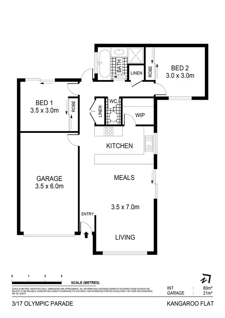 Floorplan of Homely house listing, 3/17 Olympic Parade, Kangaroo Flat VIC 3555