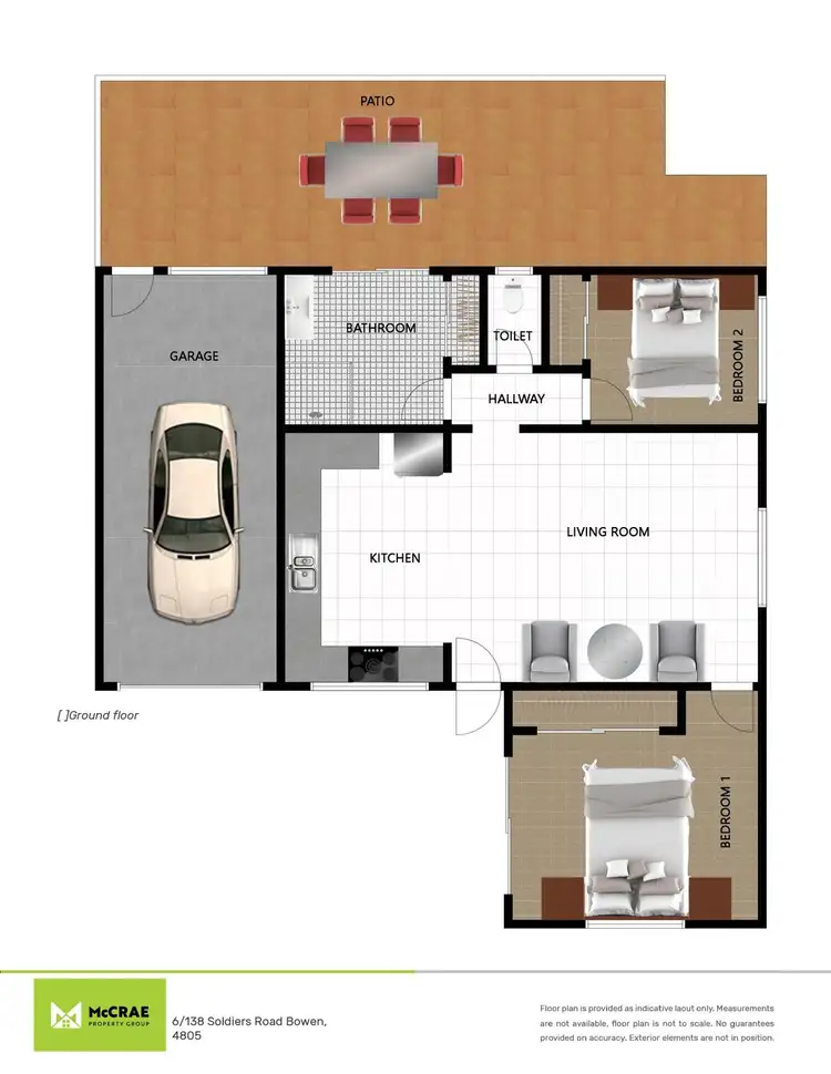 Floorplan of Homely unit listing, 6/138 Soldiers Road, Bowen QLD 4805
