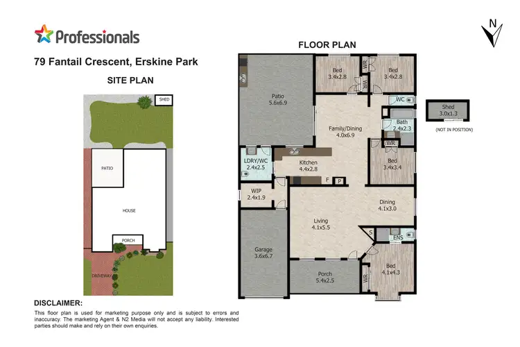 Floorplan of Homely house listing, 79 Fantail Crescent, Erskine Park NSW 2759