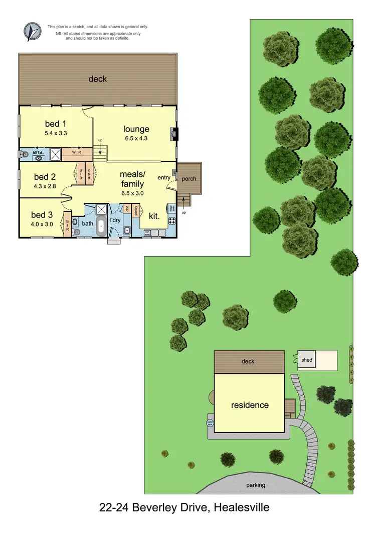 Floorplan of Homely house listing, 22-24 Beverley Drive, Healesville VIC 3777