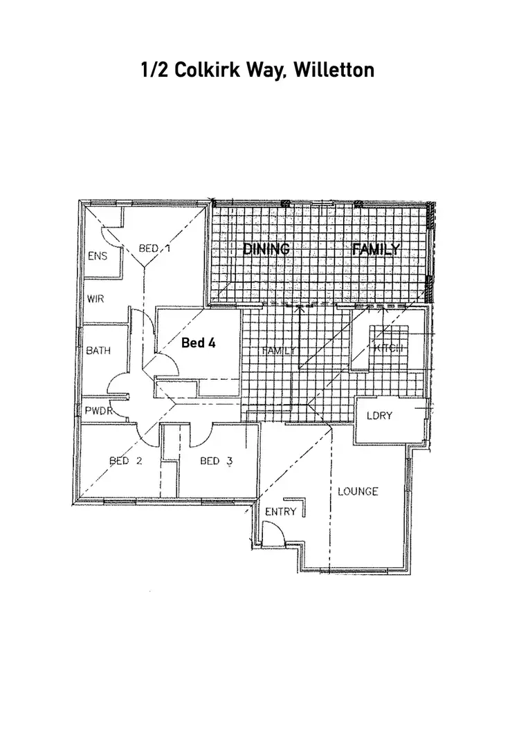 Floorplan of Homely house listing, 1/2 Colkirk Way, Willetton WA 6155
