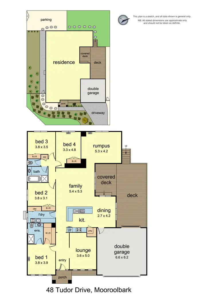 Floorplan of Homely house listing, 48 Tudor Drive, Mooroolbark VIC 3138