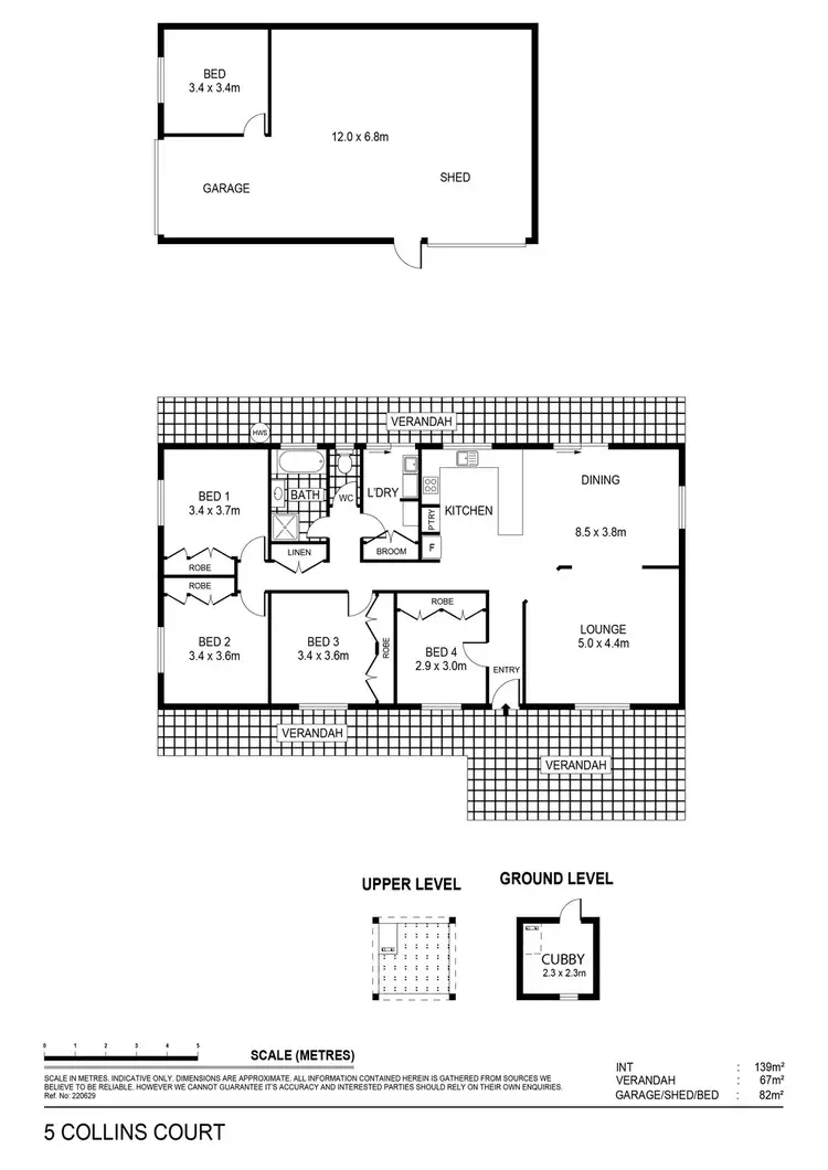 Floorplan of Homely house listing, 5 Collins Court, Maryborough VIC 3465