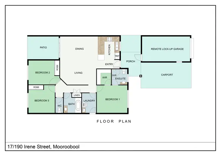 Floorplan of Homely unit listing, 17/190 Irene Street, Mooroobool QLD 4870