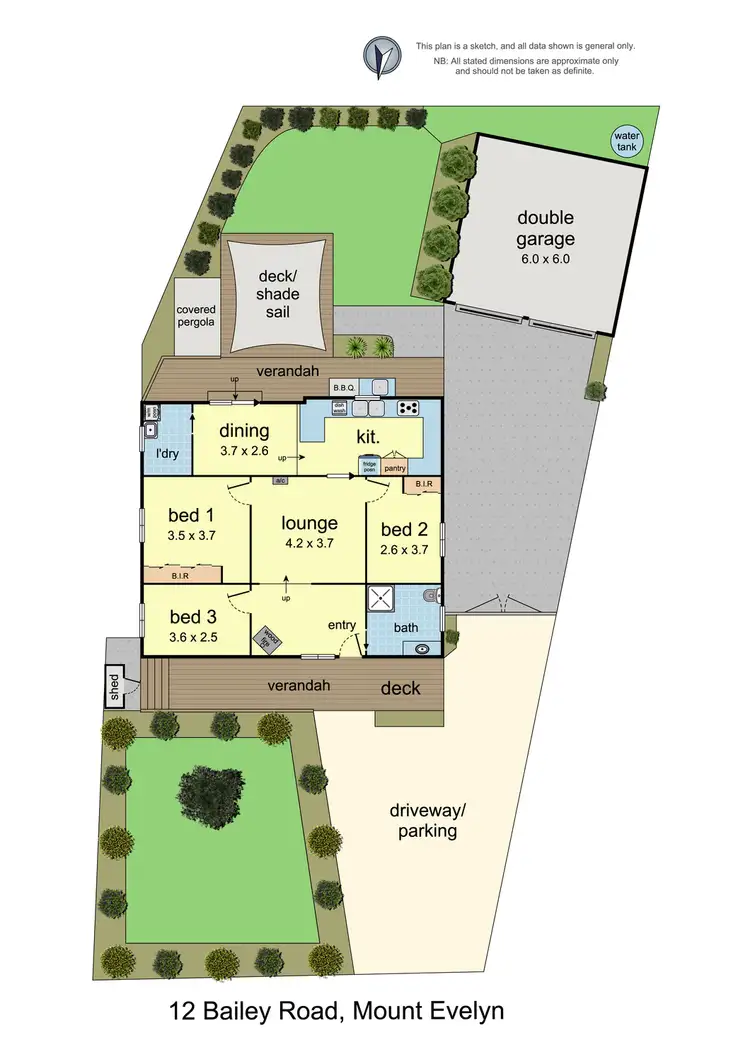 Floorplan of Homely house listing, 12 Bailey Road, Mount Evelyn VIC 3796