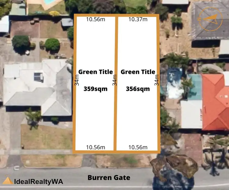 Floorplan of Homely land listing, LOT A or B, 66 Burren Gate, Willetton WA 6155