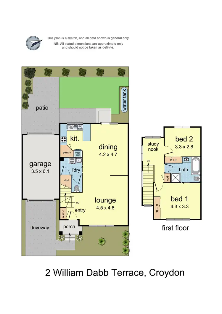 Floorplan of Homely house listing, 2 William Dabb Terrace, Croydon VIC 3136