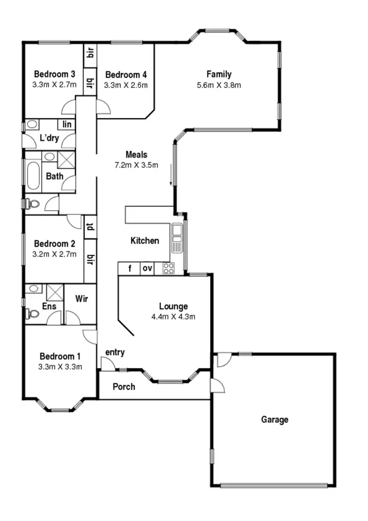 Floorplan of Homely house listing, 1 Kerang Court, Taylors Lakes VIC 3038
