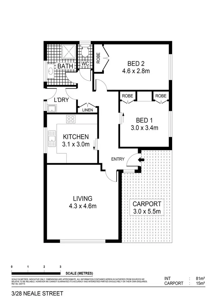 Floorplan of Homely house listing, 3/28 Neale Street, Kennington VIC 3550