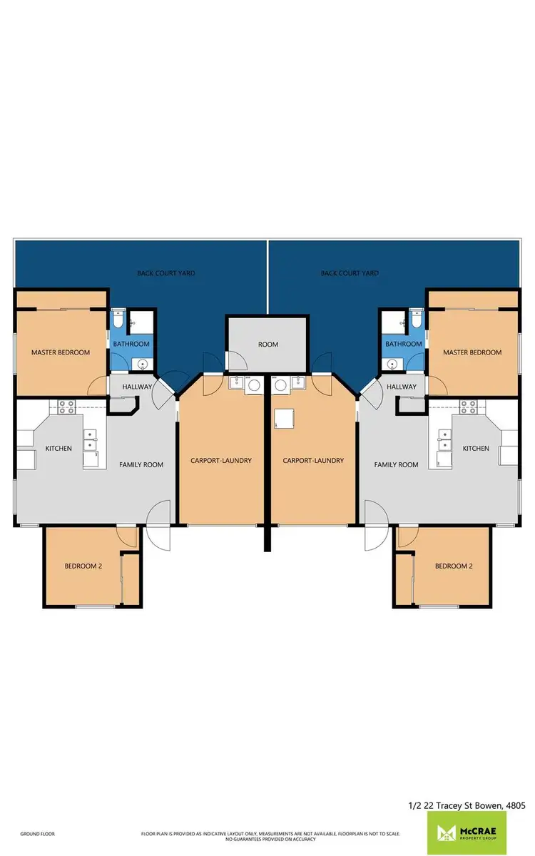 Floorplan of Homely unit listing, 2/22 Tracey Street, Bowen QLD 4805